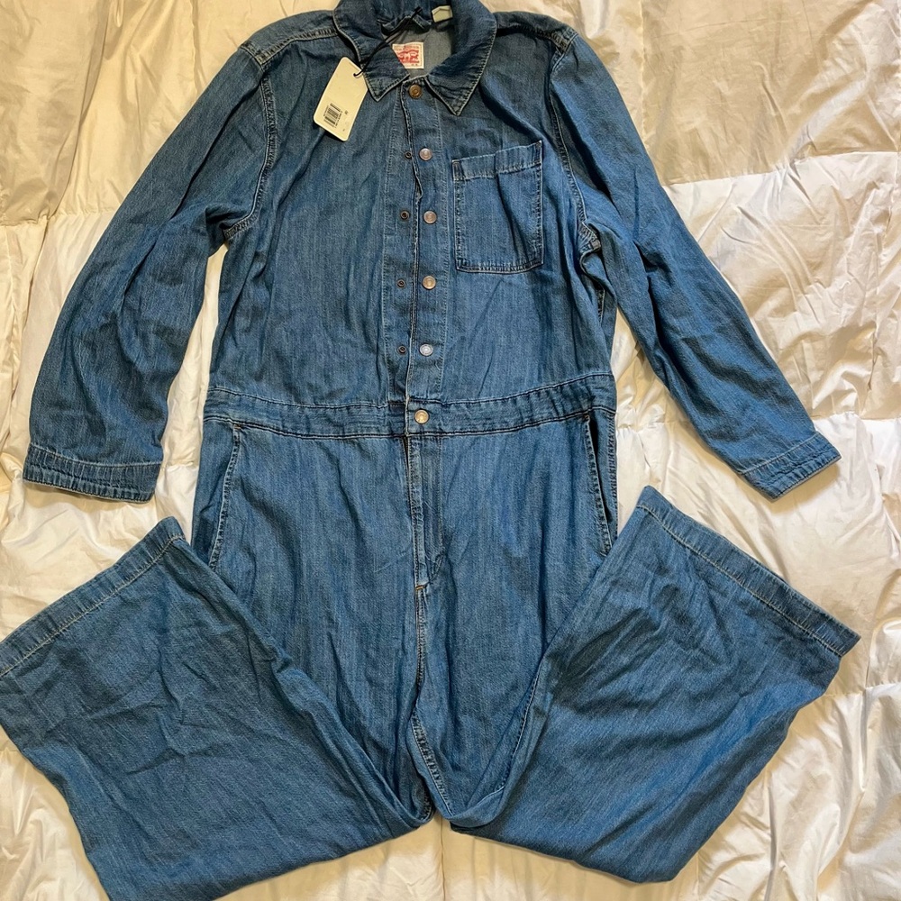 Levi's Blue Denim Jumpsuit